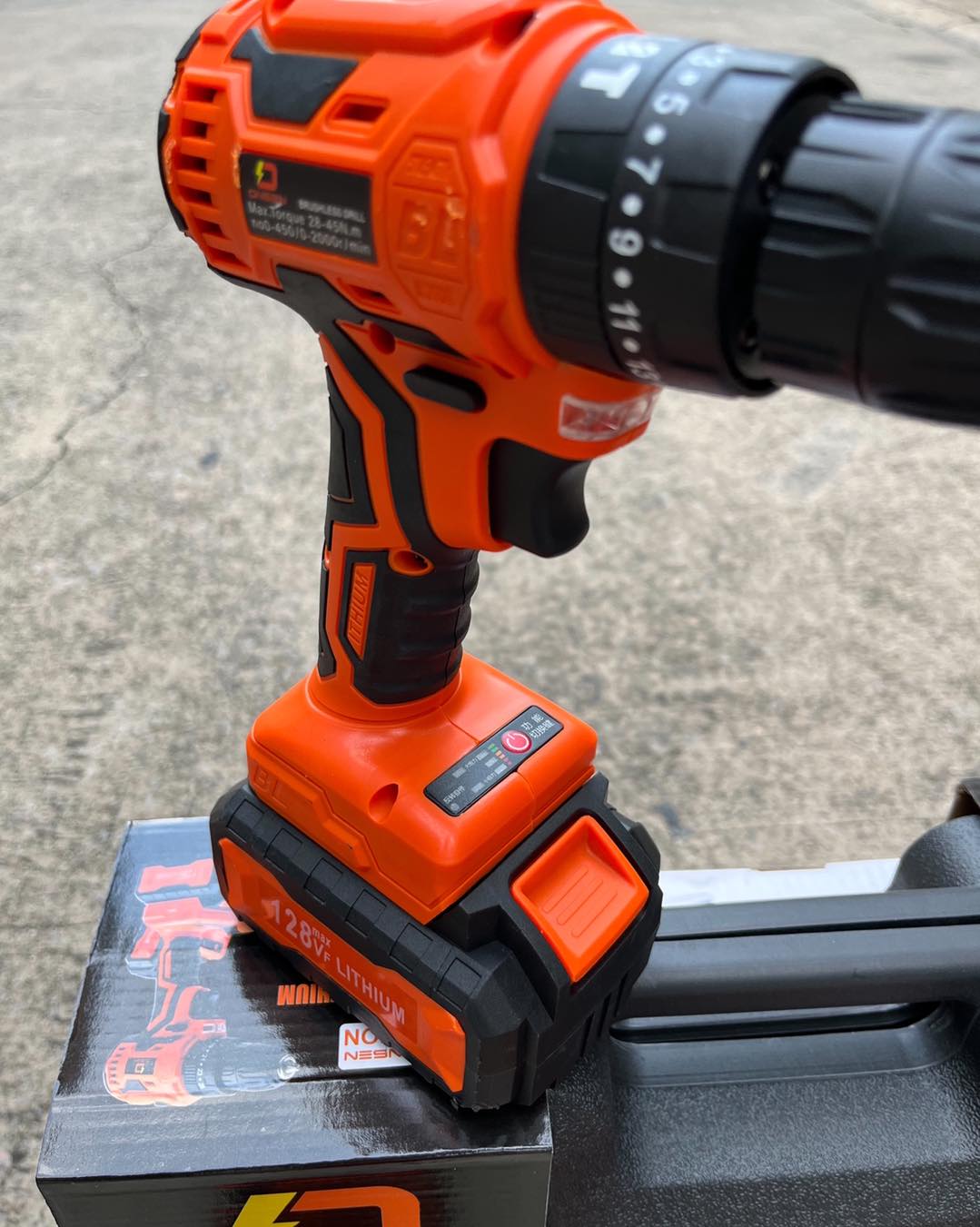 สว่านแบต เจียแบต ชุดเซต 2in1 ยี่ห้อ Onsen 128V ถ่าน 2 ก้อน