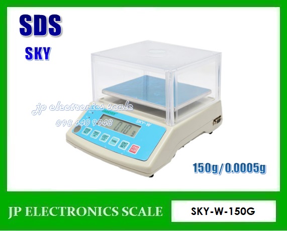 เครื่องชั่งละเอียดสูง150g เครื่องชั่ง ละเอียด150g เครื่องชั่งคุณภาพสูง150กรัม เครื่องชั่งน้ำหนัก150กรัม เครื่องชั่งน้ำหนัก150g ตาชั่ง150กรัม กิโลดิจิตอล150กรัม เครื่องชั่ง150g*0.005g ยี่ห้อ JADEVER รุ่น SKY ขนาดถาดชั่งน้ำหนักเส้นผ่าศูนย์กลาง 125mm.