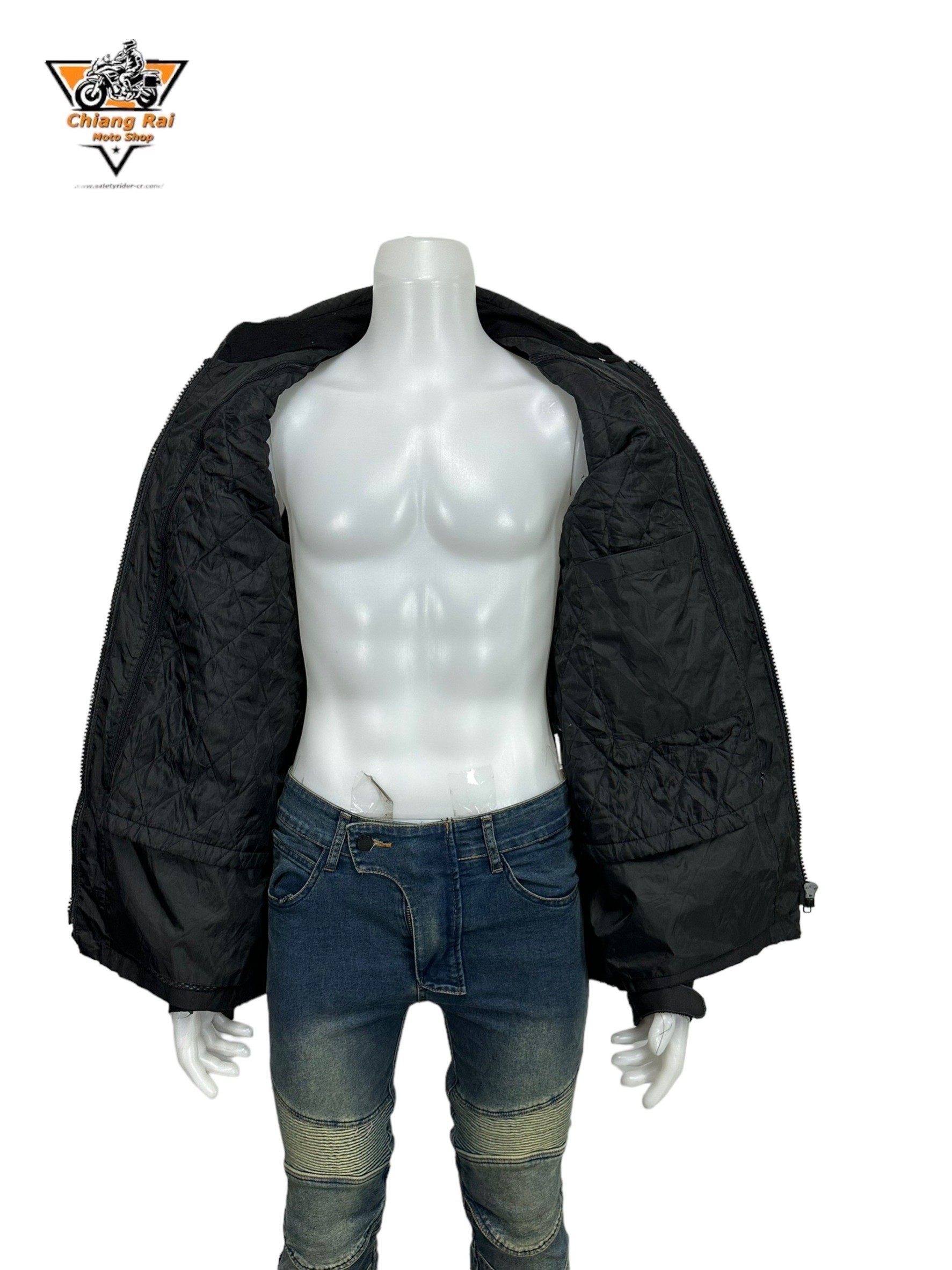 เสื้อขี่มอเตอร์ไซด์( มือสอง) RCTA 557: อก 50" ยาว 27" (XL) *moove**