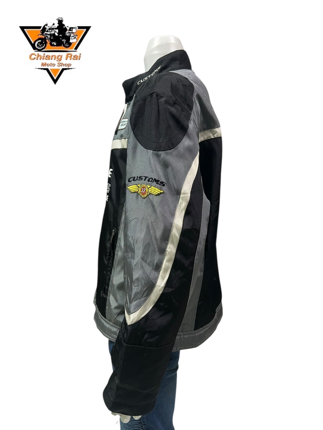 เสื้อขี่มอเตอร์ไซด์( มือสอง) CRSB 042 : อก 48" ยาว 26" (L) **ไม่มีการ์ด**