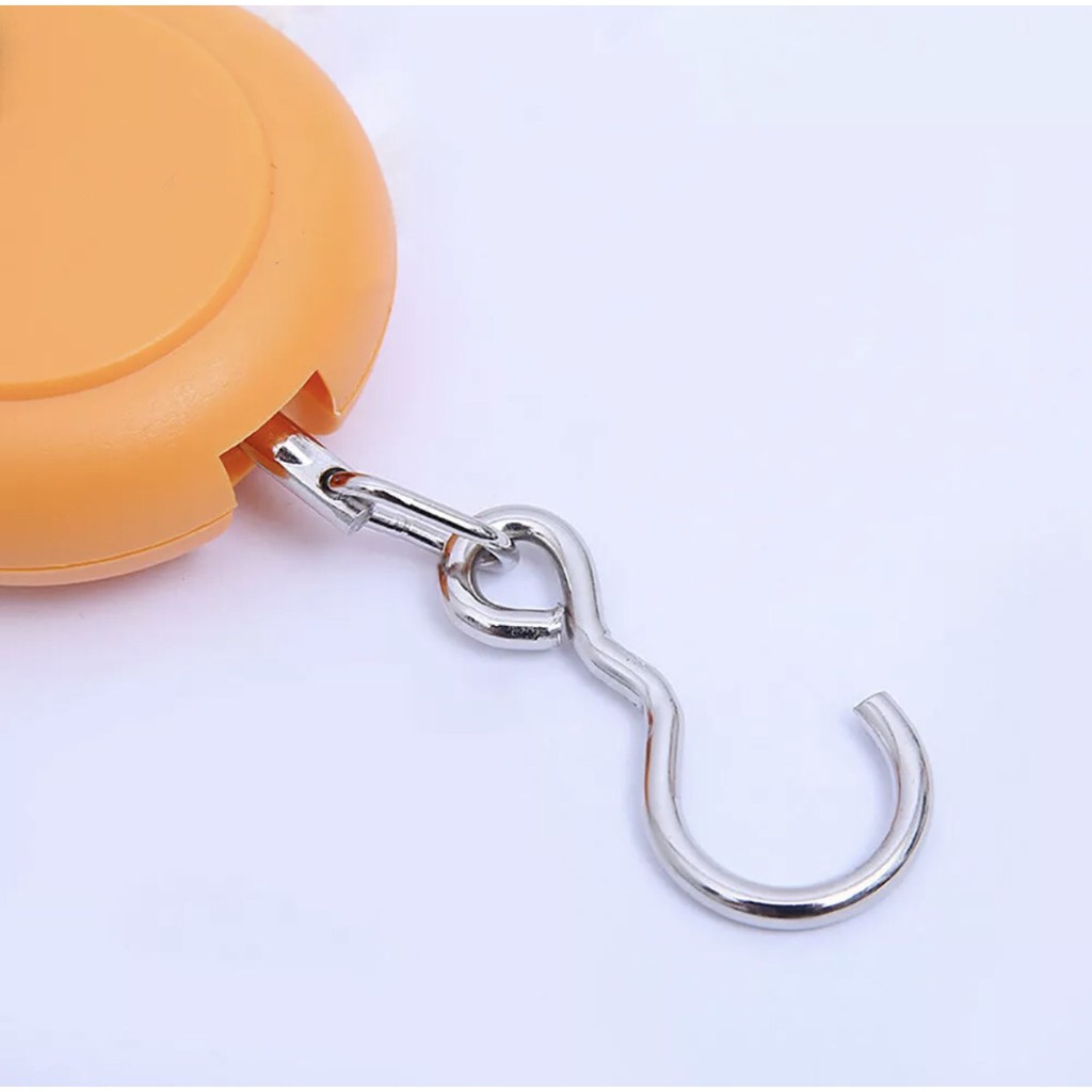 เครื่องชั่งกระเป๋าเดินทาง เครื่องชั่งผักผลไม้ เครื่องชั่งแขวนดิจิตอลแบบยิ้ม50kg/10g