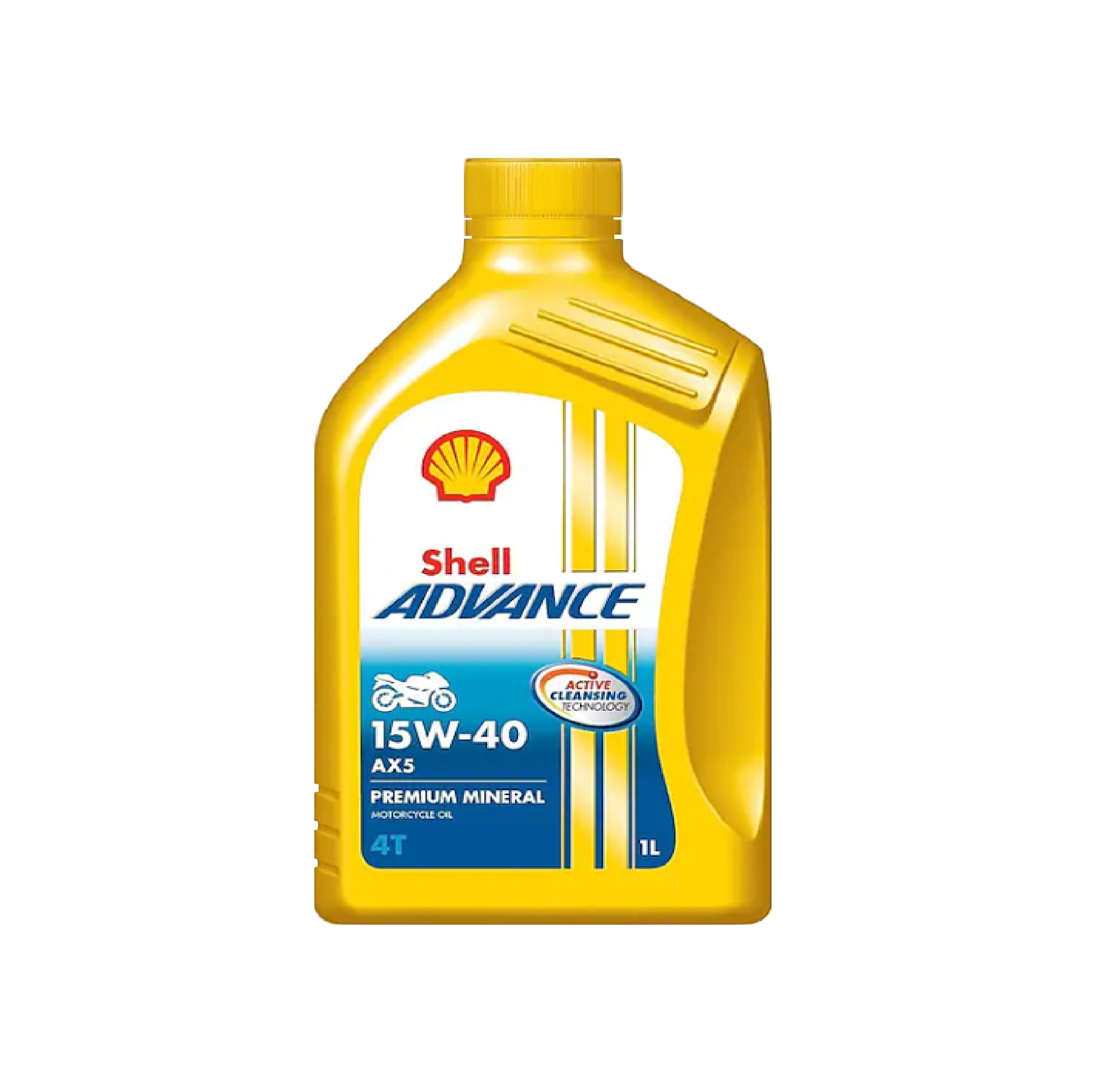 น้ำมันเครื่อง 4T 1L 15W40 AX5 SHELL