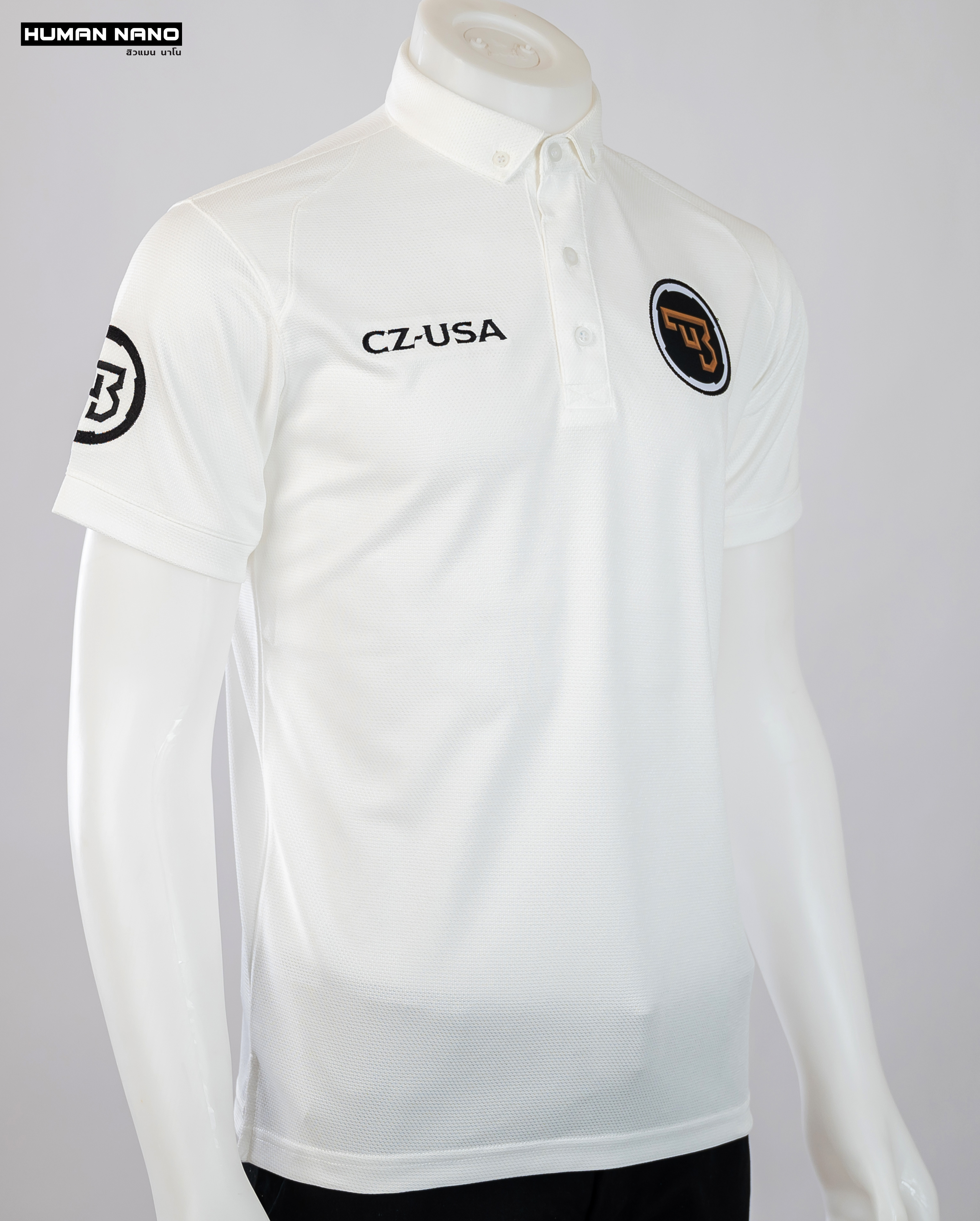 CZ-USA เสื้อโปโลชาย สไตล์แทคติคอล ผ้านาโนไมโคร ทรงสวย ยับยาก รีดง่าย | Human Nano