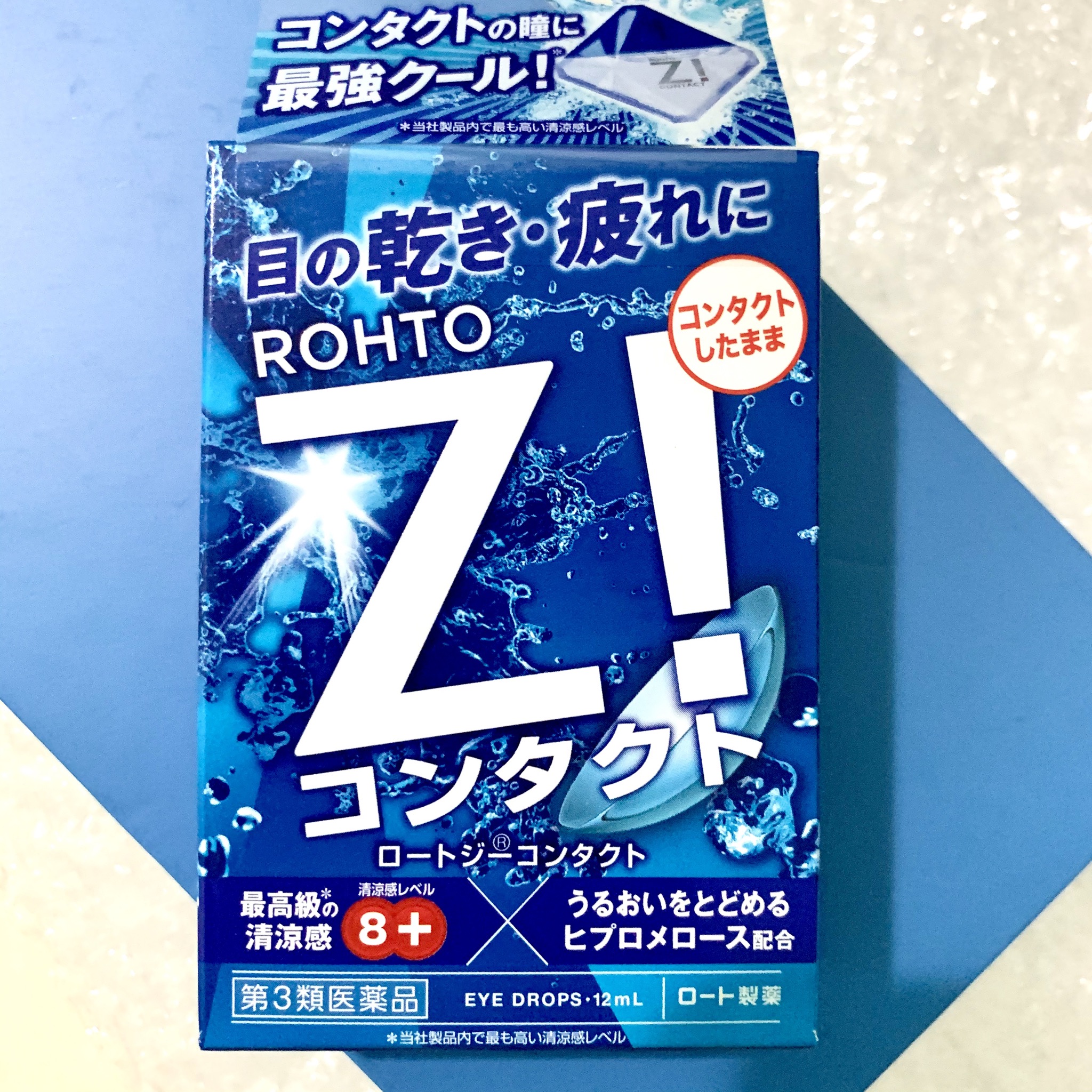 🔥(Hot Item)💥น้ำตาเทียม Rohto Z! Refresh Your Eyes สำหรับคอนแทคเลนส์โดยเฉพาะ💥สูตรเย็นระดับ 8