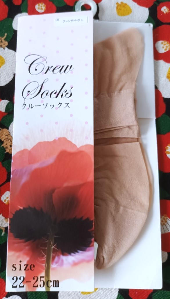 Crew Socks ถุงเท้าถุงน่องข้อสั้น จากญี่ปุ่น Size : 22-25 cm