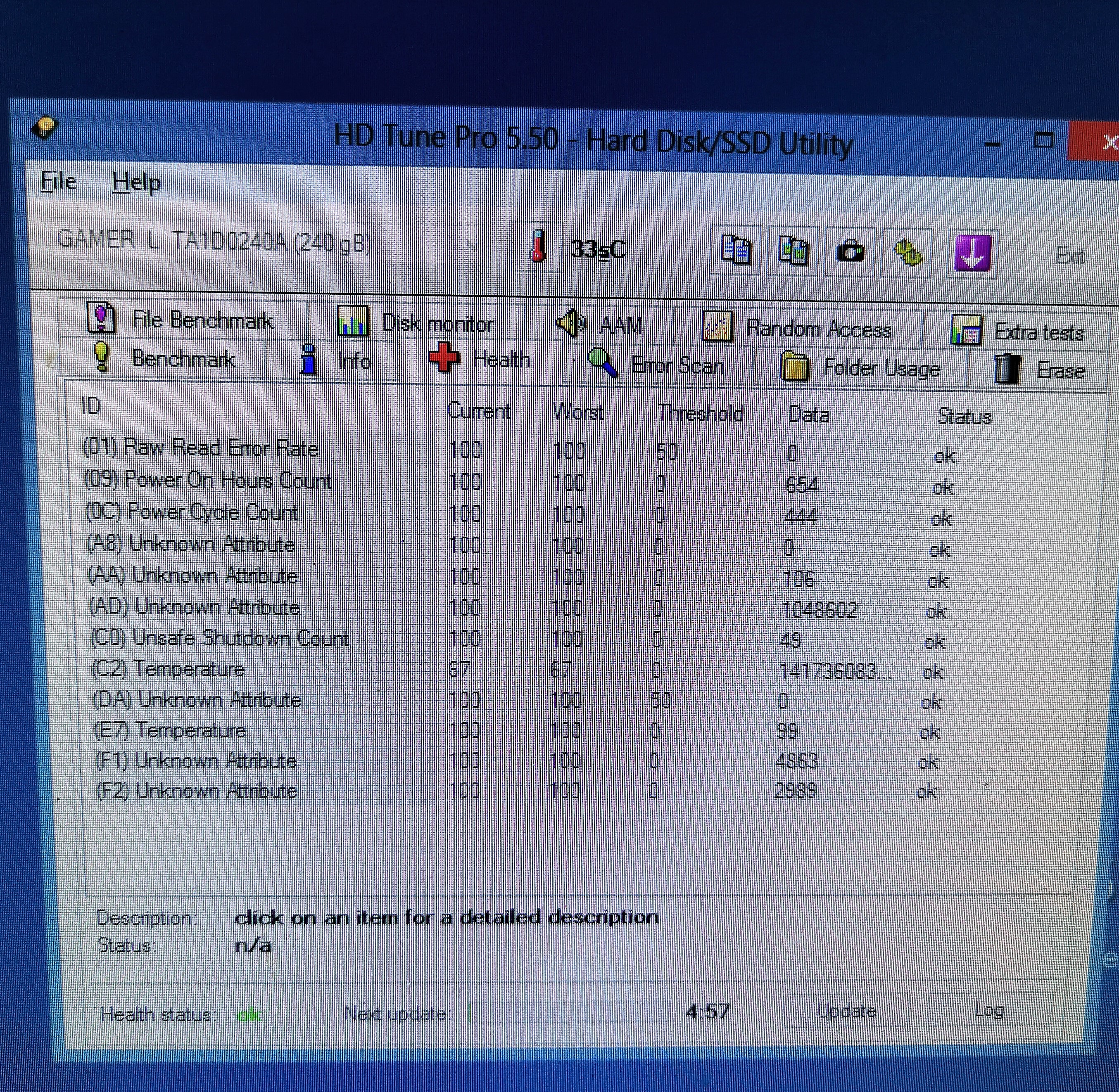 SSD GALAX GAMER L 240G