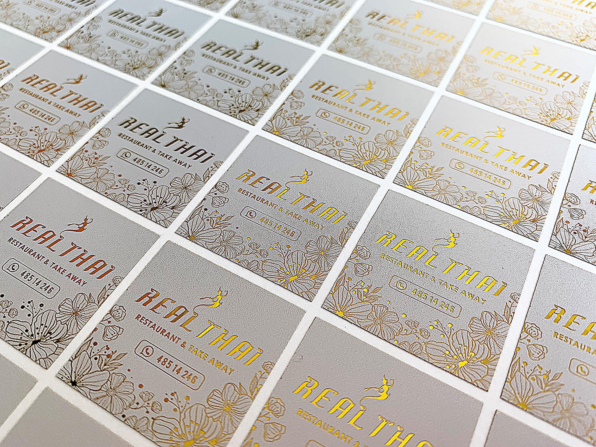 สติ๊กเกอร์ฉลากสินค้าฟรอยทอง ฟอยล์