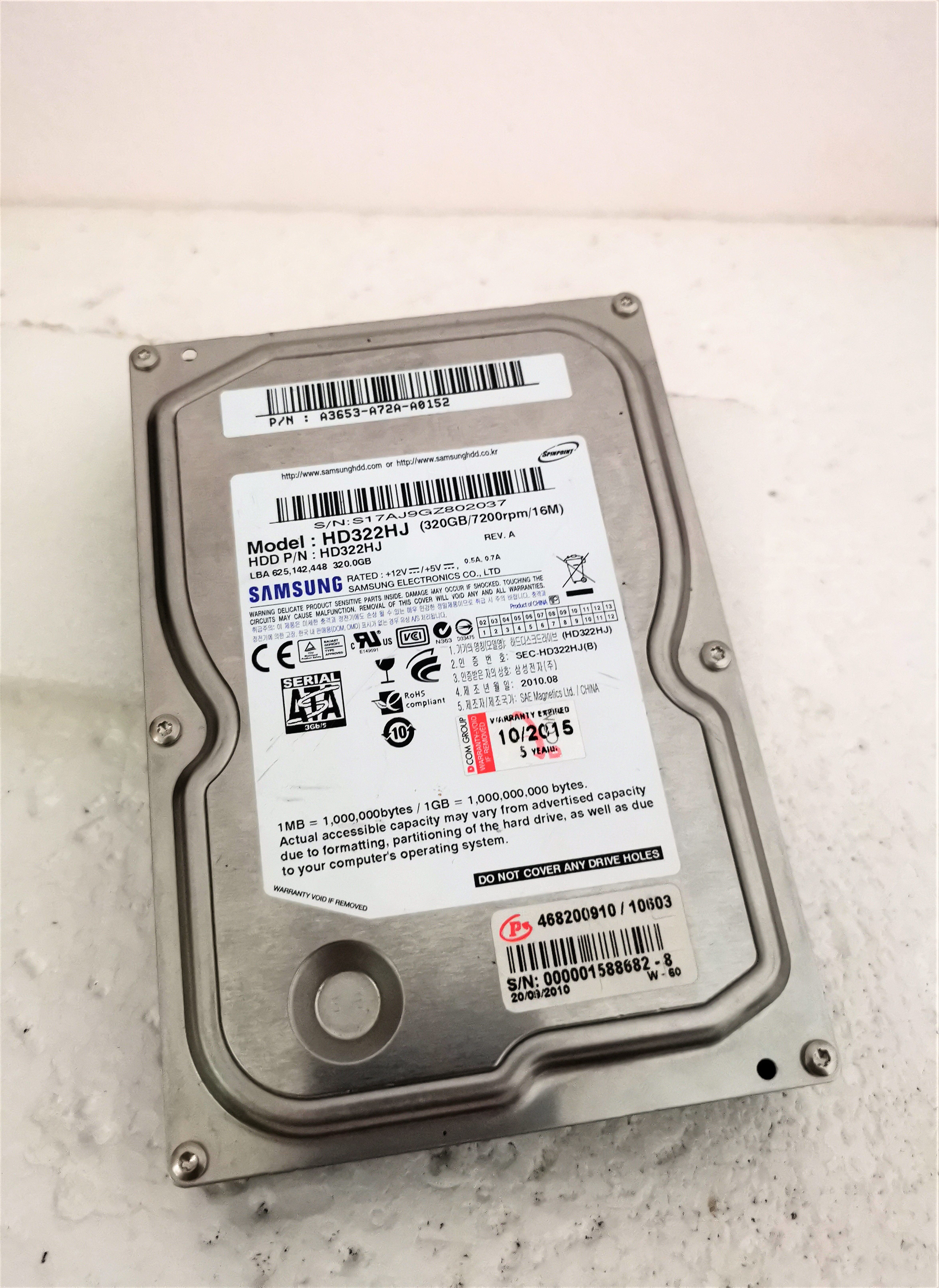 HDD Samsung 320G