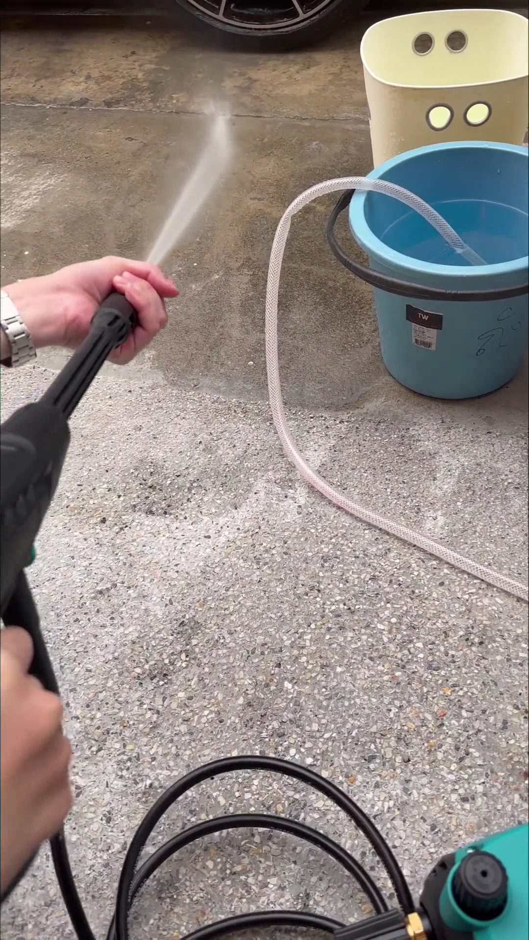 เครื่องฉีดน้ำปรับแรงดันได้ 0-420 บาร์เต็ม ยี่ห้อ Bonchi ล้างรถ ล้างแอร์ ล้างพื้น ตัวเดียวจบ