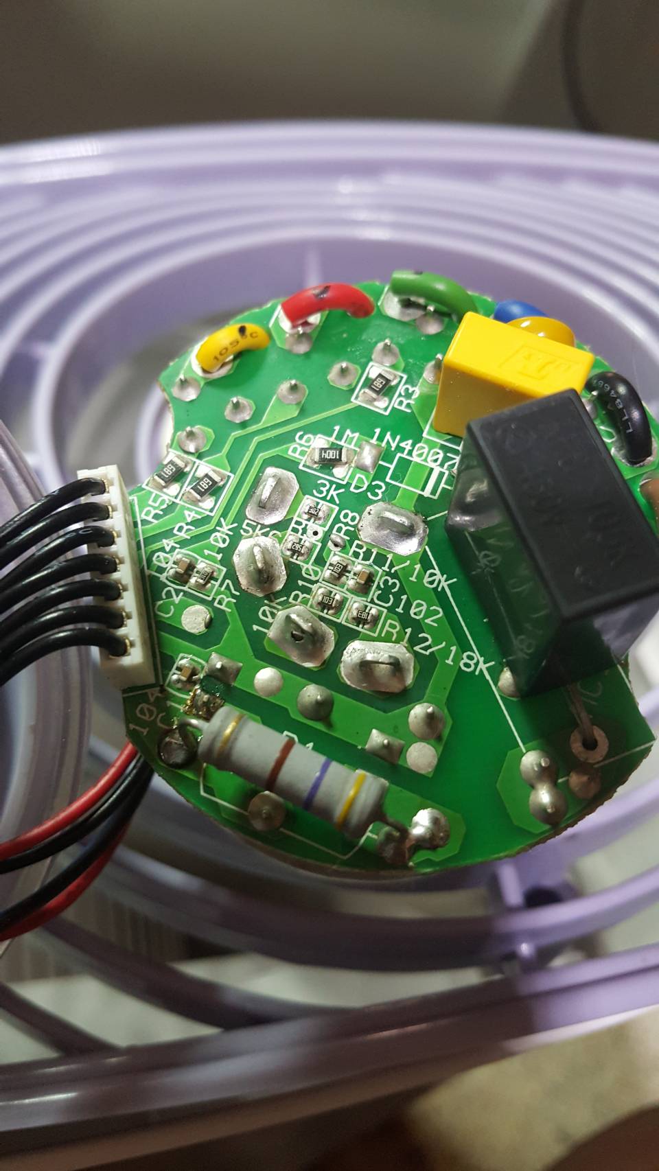 ซ่อมเครื่องฟอกอากาศ 3M รุ่น FAP03-RS-2 อาการพัดลมหมุนช้า สำเนา