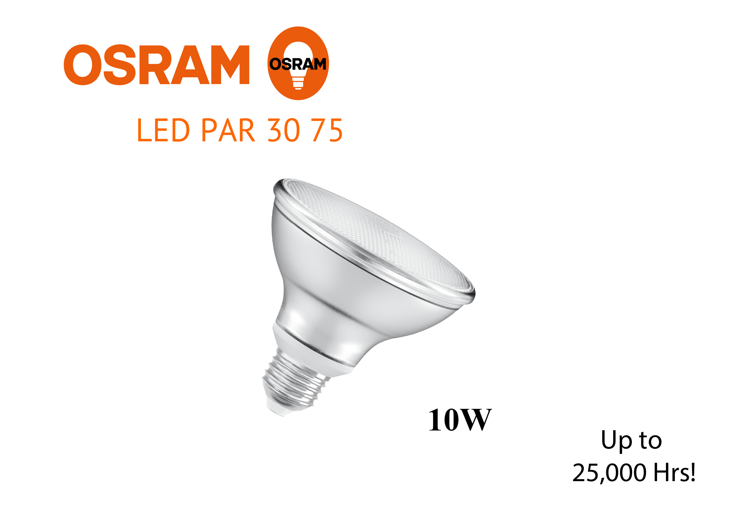 หลอดไฟ OSRAM LED PAR 30 75 10W