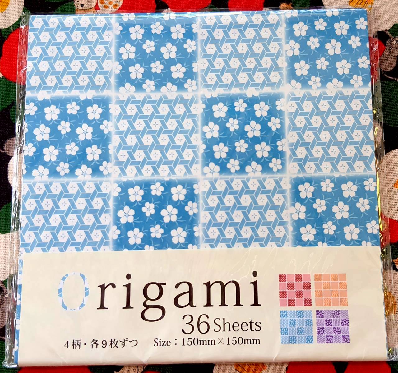 Origami paper กระดาษพับ โอริกามิ ลายญี่ปุ่น สวยมาก หายากมากๆ จากญี่ปุ่น Size : 15 x 15 cm 36 แผ่น
