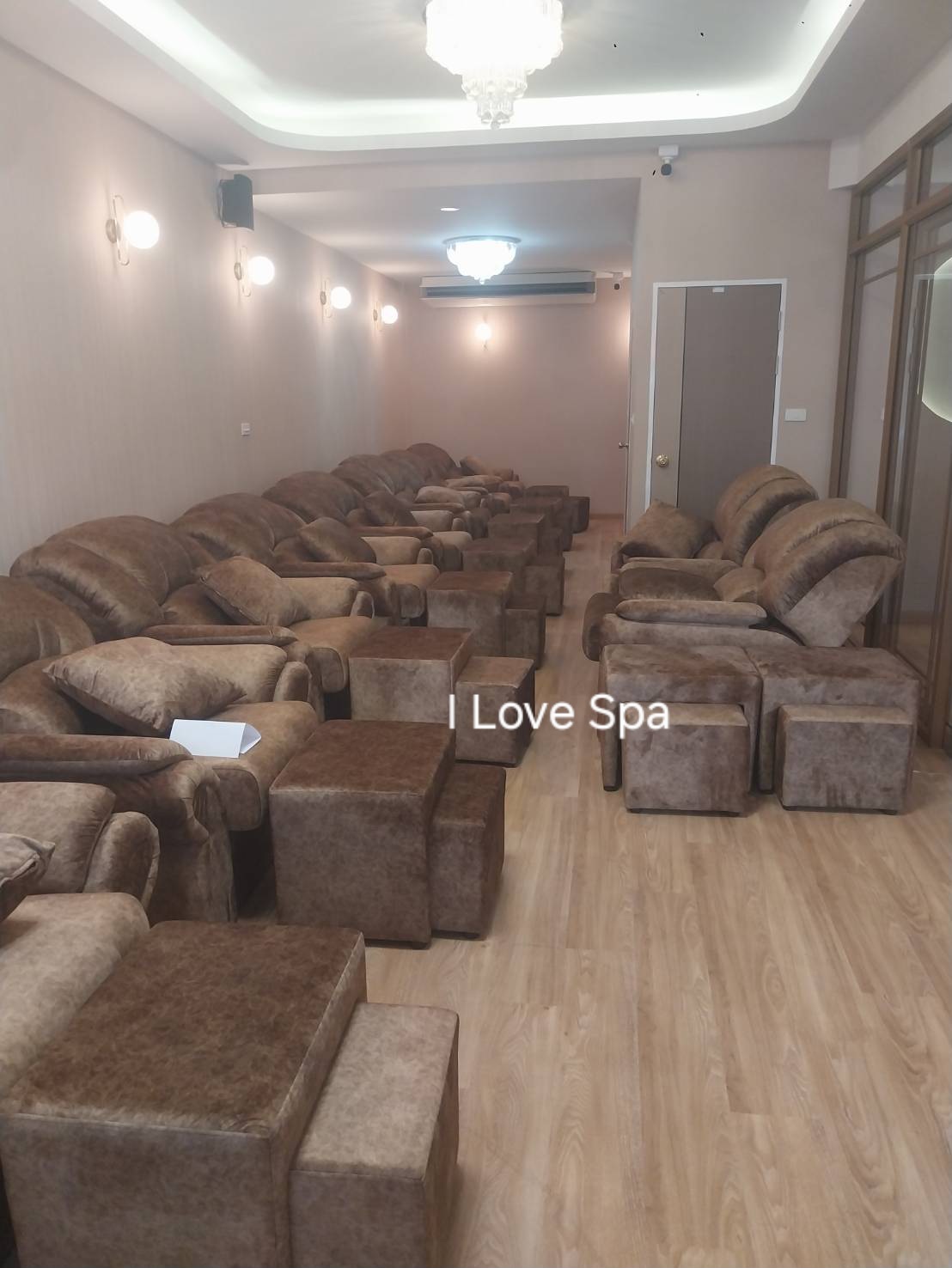 เก้าอี้นวดฝ่าเท้า รุ่น Premium ผ้า Nano Protect (สะท้อนน้ำ) ❌️ไม่ใช่ผ้ากำมะหยี่