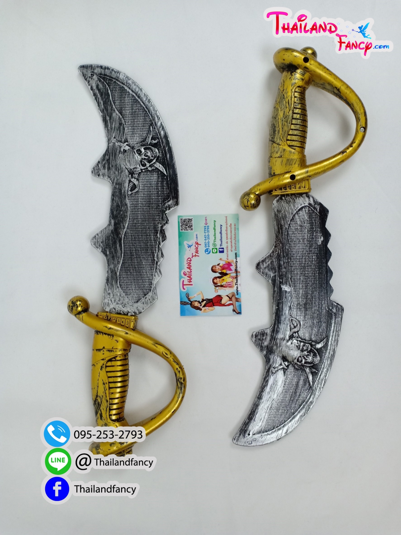 อุปกรณ์แฟนซีโจรสลัด ดาบสั้นโจรสลัด แจ๊คสแปร์โรว์ Pirate of the Caribbean อุปกรณ์โจรสลัดคอสเพลย์ ดาบสั้นโจรสลัดลายกระโหลกไขว้