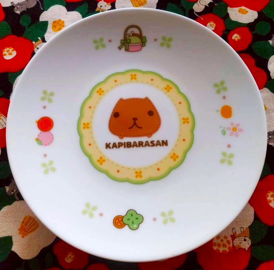 จาน เซรามิก KAPIBARASAN จากญี่ปุ่น Size : 15.5 cm