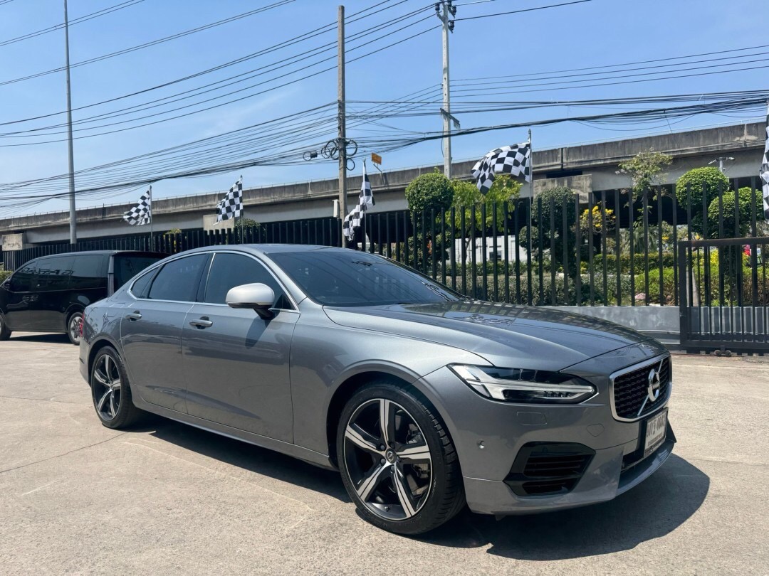 Volvo S90 T8 R-Design ท็อปสุดชุดแต่ง สีเทา ปี 2018
