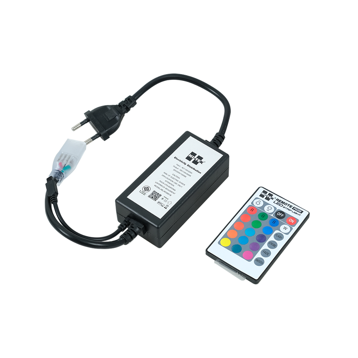 HI-TEK หัวจ่ายไฟ และตัวควบคุมไฟเส้น RGB