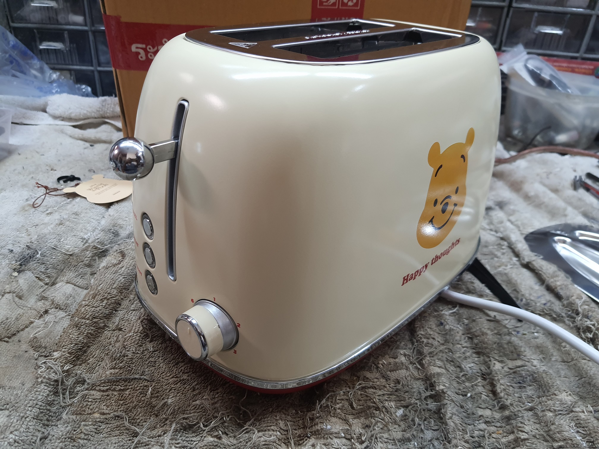 ซ่อมเครื่องปิ้งขนมปัง ยี่ห้อ ดิสนีย์ วินนี่เดอะพูห์ รุ่น WT-330A2 อาการใช้งานไม่ได้