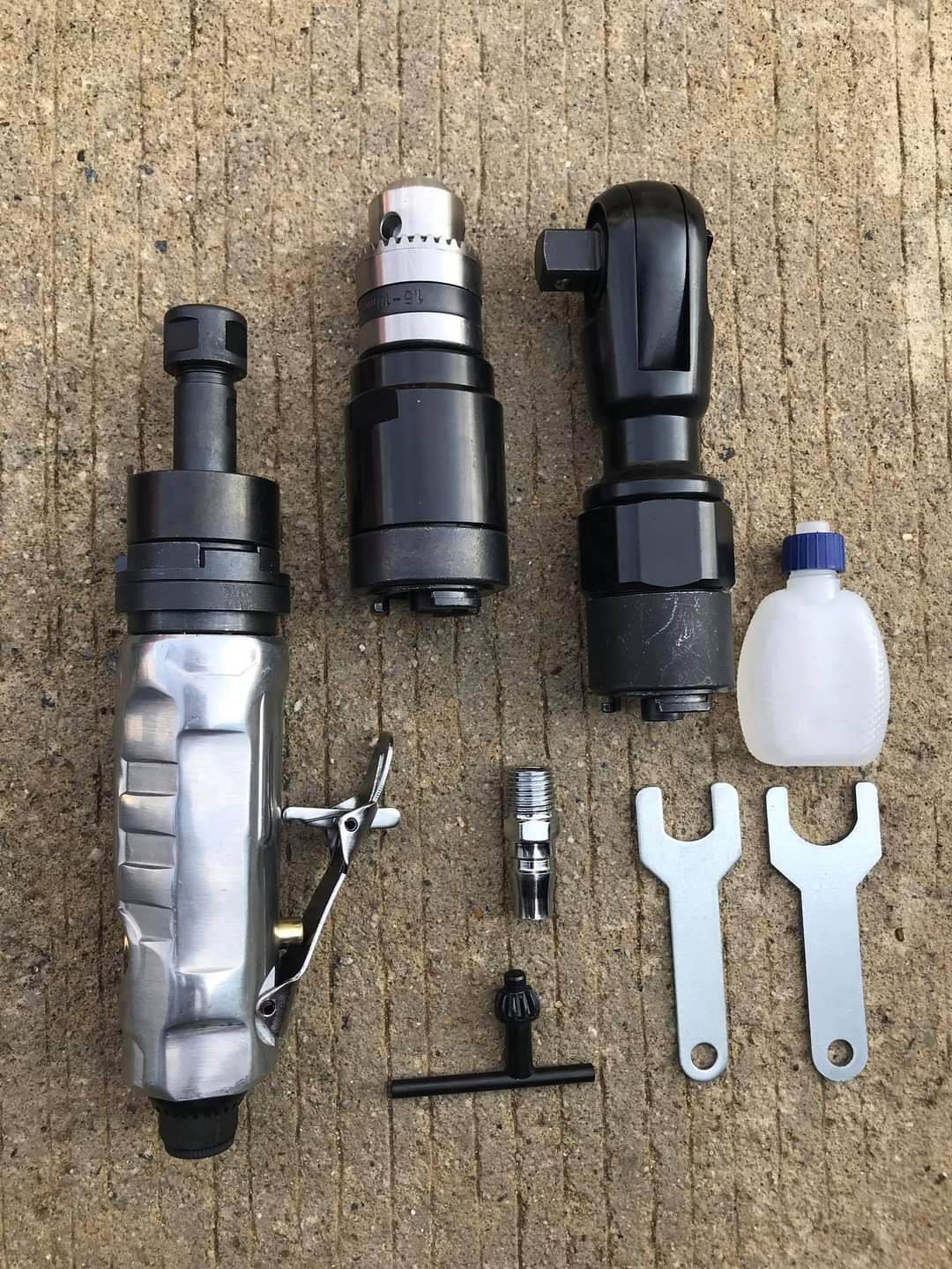 ชุดเครื่องมือลมหัวสลับใช้ลม 3in1 ยี่ห้อ OKURA