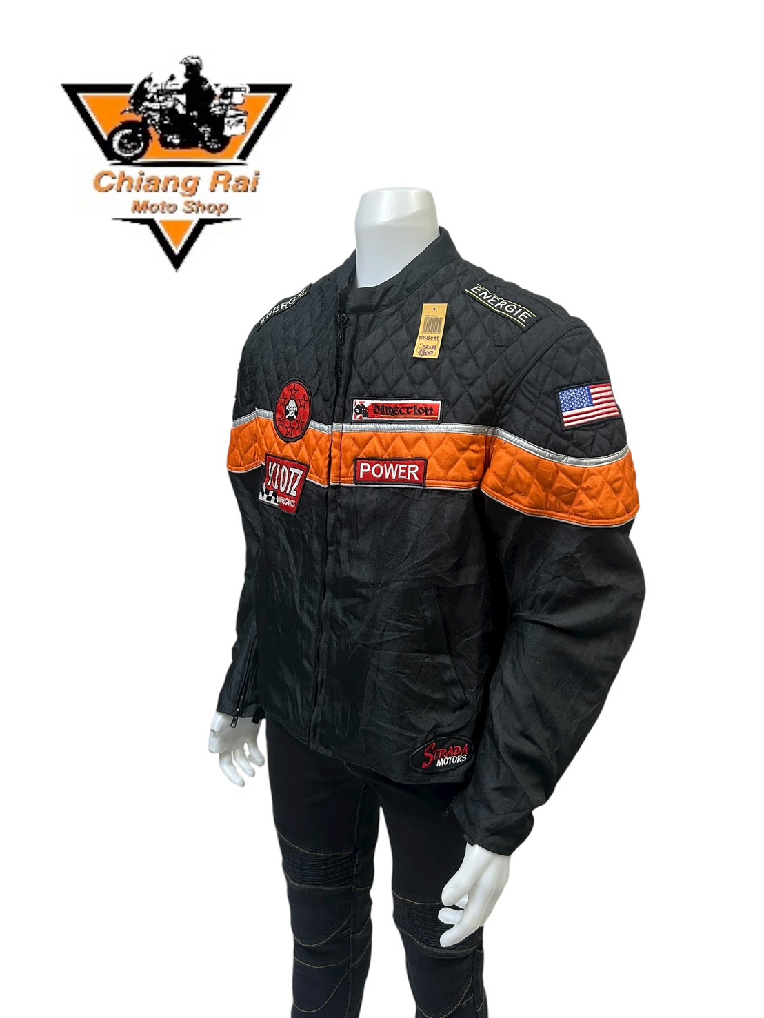 เสื้อขี่มอเตอร์ไซด์( มือสอง) CRSB 071 : อก 52" ยาว 28" (XL) **Strada**