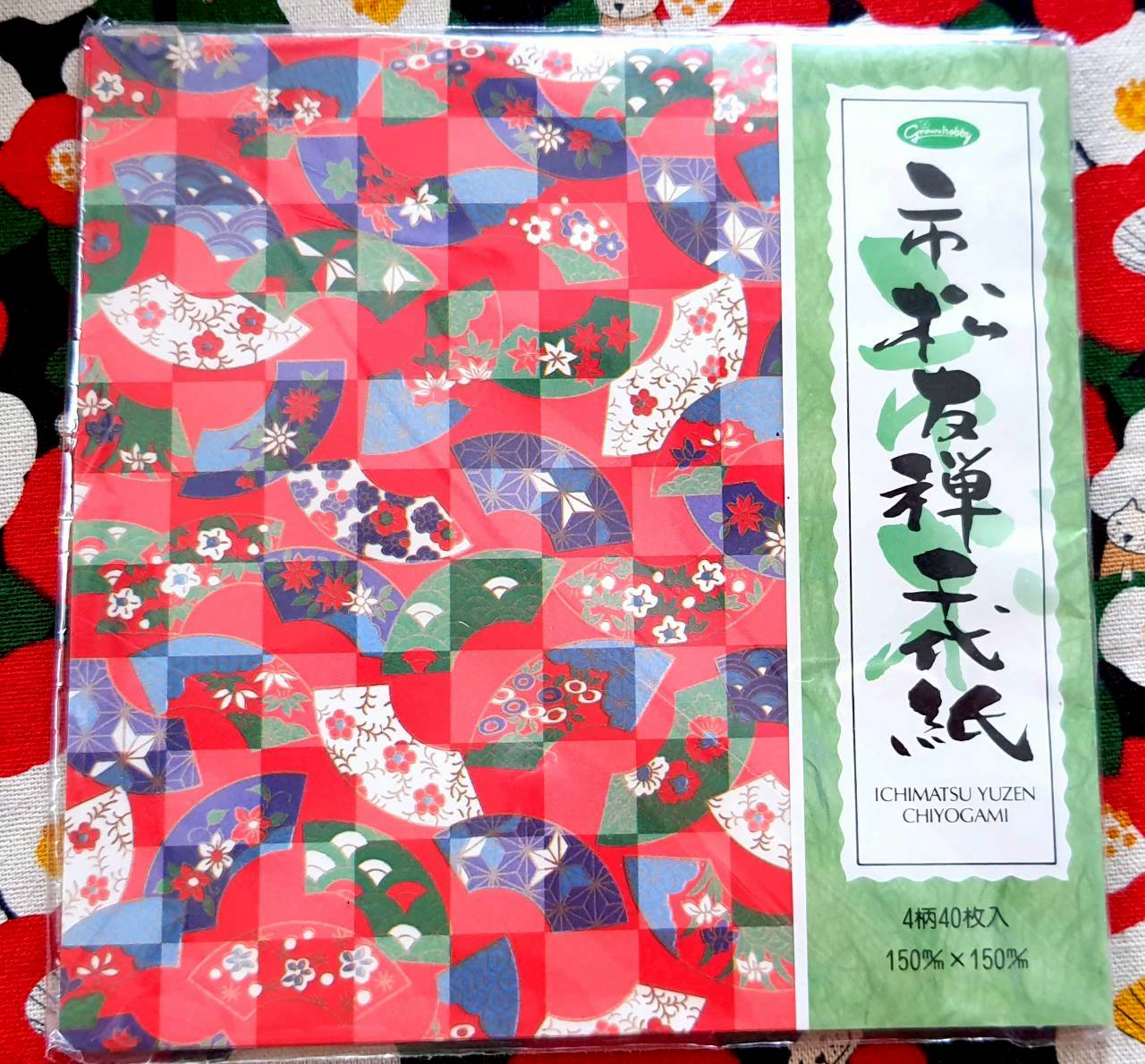 Origami paper กระดาษพับ โอริกามิ ลายญี่ปุ่น สวยมาก หายากมากๆ จากญี่ปุ่น Size : 15 x 15 cm 40 แผ่น