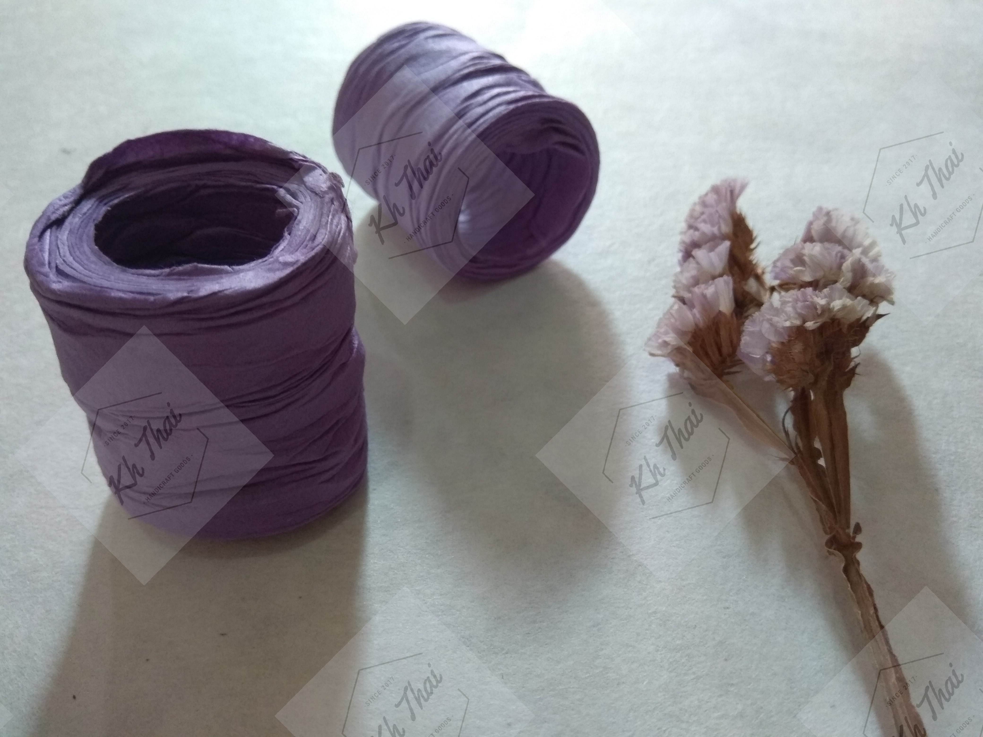 ริบบิ้นกระดาษสาสีม่วง