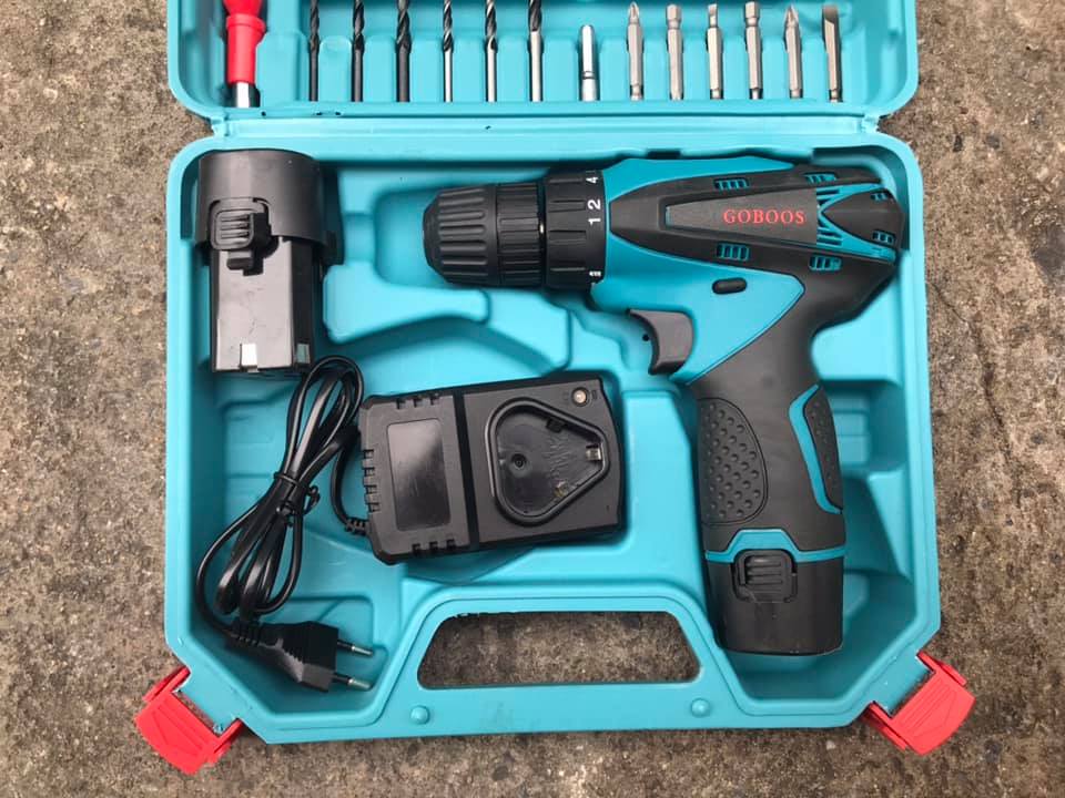 สว่านไร้สาย(สว่านแบต) goboos 12V เต็ม