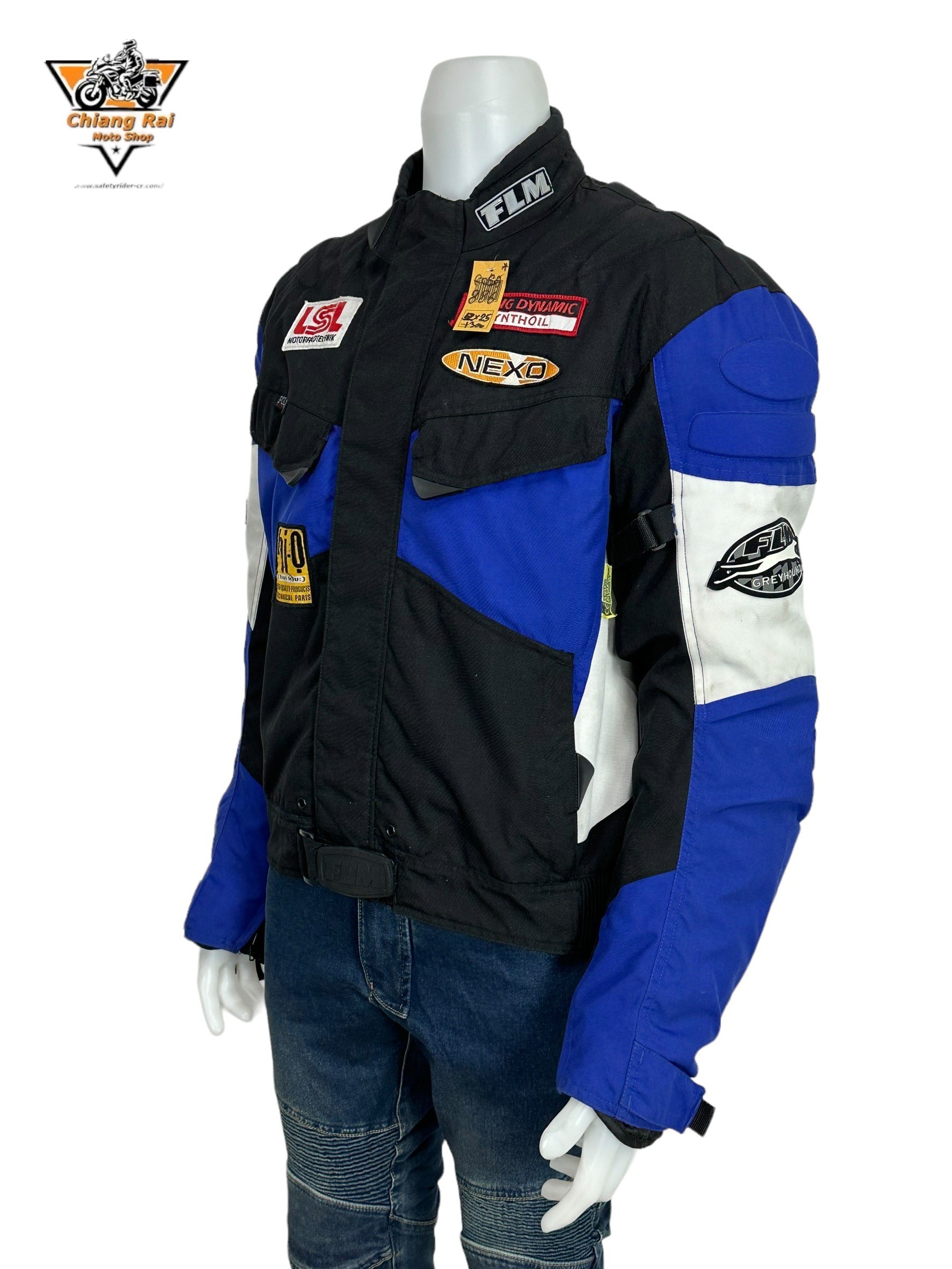 เสื้อขี่มอเตอร์ไซด์( มือสอง) RCSA 886 : อก 52" ยาว 25" (XL) **FLM**