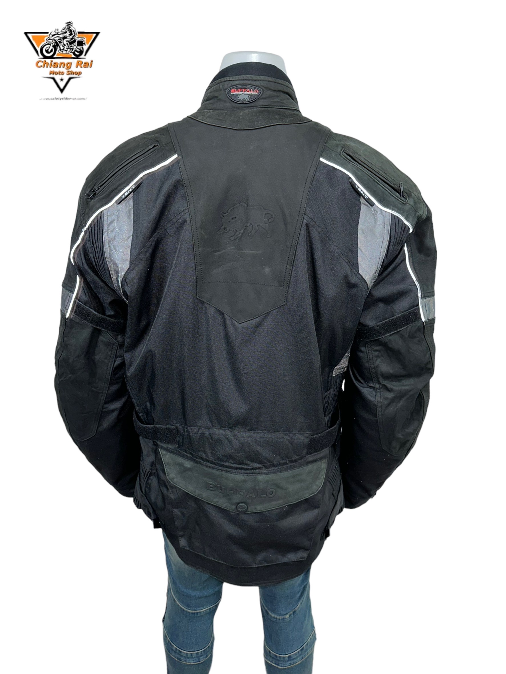 เสื้อขี่มอเตอร์ไซด์( มือสอง) RCTA 511: อก 52" ยาว 30" (XL) **BUFFALO**