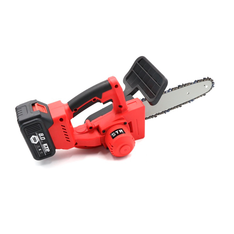 เลื่อยโซ่แบต STR รุ่น 298V บาร์ 11.5 นิ้ว แบต 2ก้อน โซ่ 2เส้น