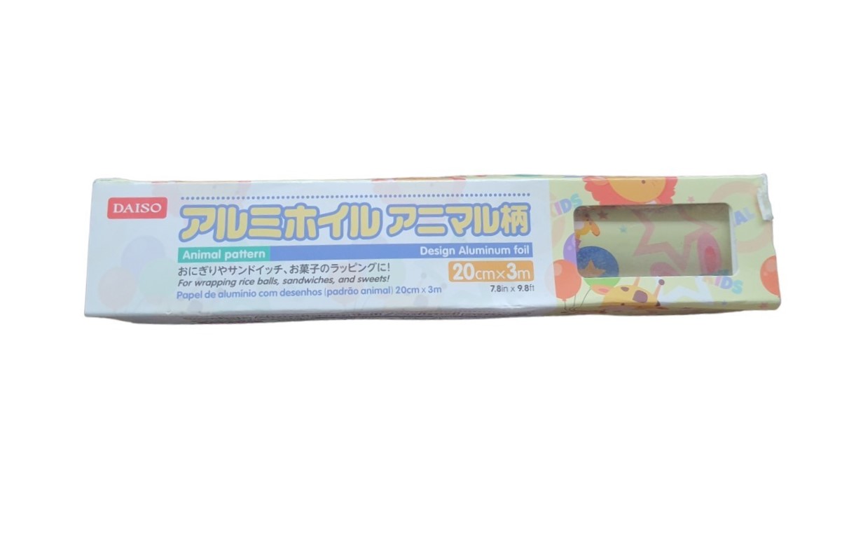 Animal pattern Design Aluminum foil ฟอยล์ห่ออาหาร ลายน่ารักๆจากญี่ปุ่น Size : 20 cm ความยาว 3 m