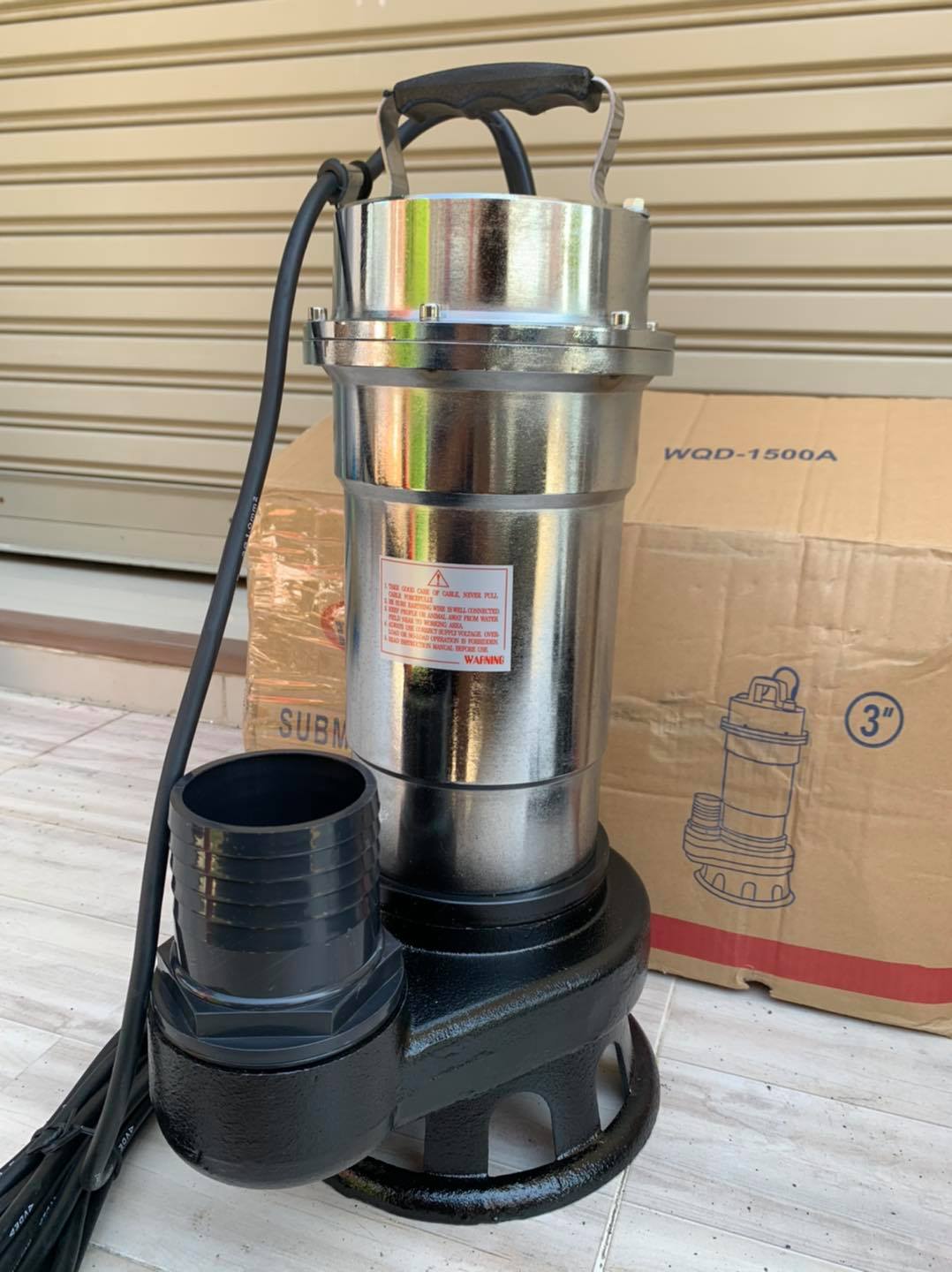 ปั๊มแช่สแตนเลส ดูดโคลน Win ท่อ 2 นิ้ว 3 นิ้ว