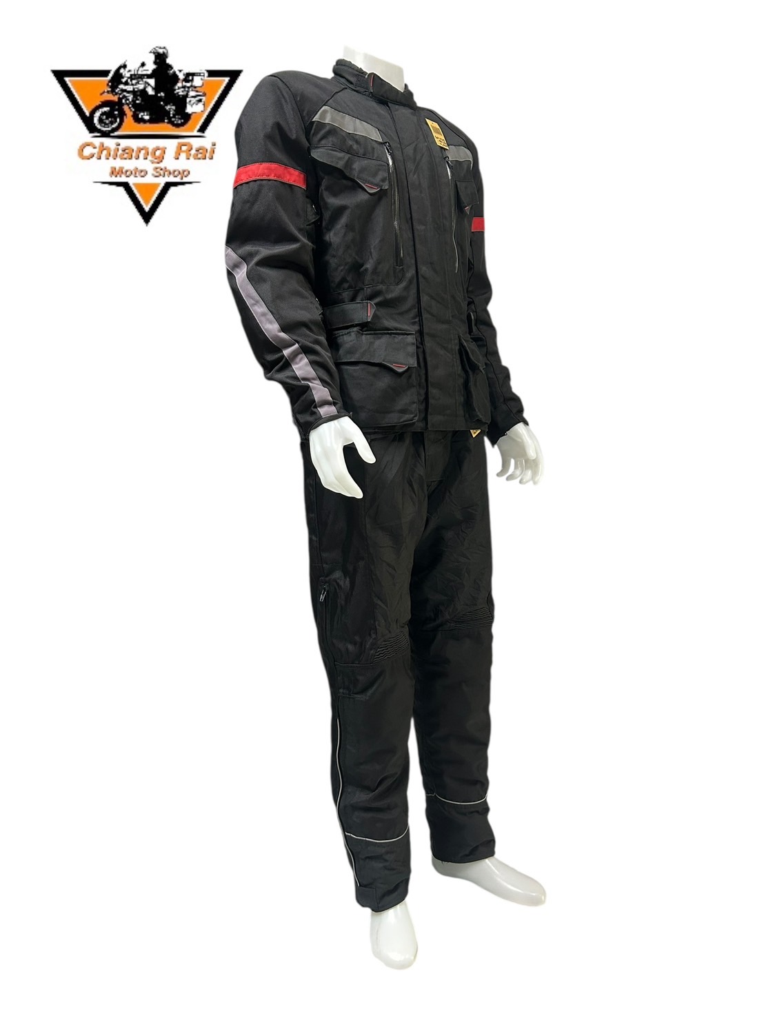 ชุดสำหรับขี่มอเตอร์ไซด์ (มือสอง) SET 039 ชุดทัวริ่ง เสื้อการ์ด + กางเกง ยี่ห้อ***Crane***