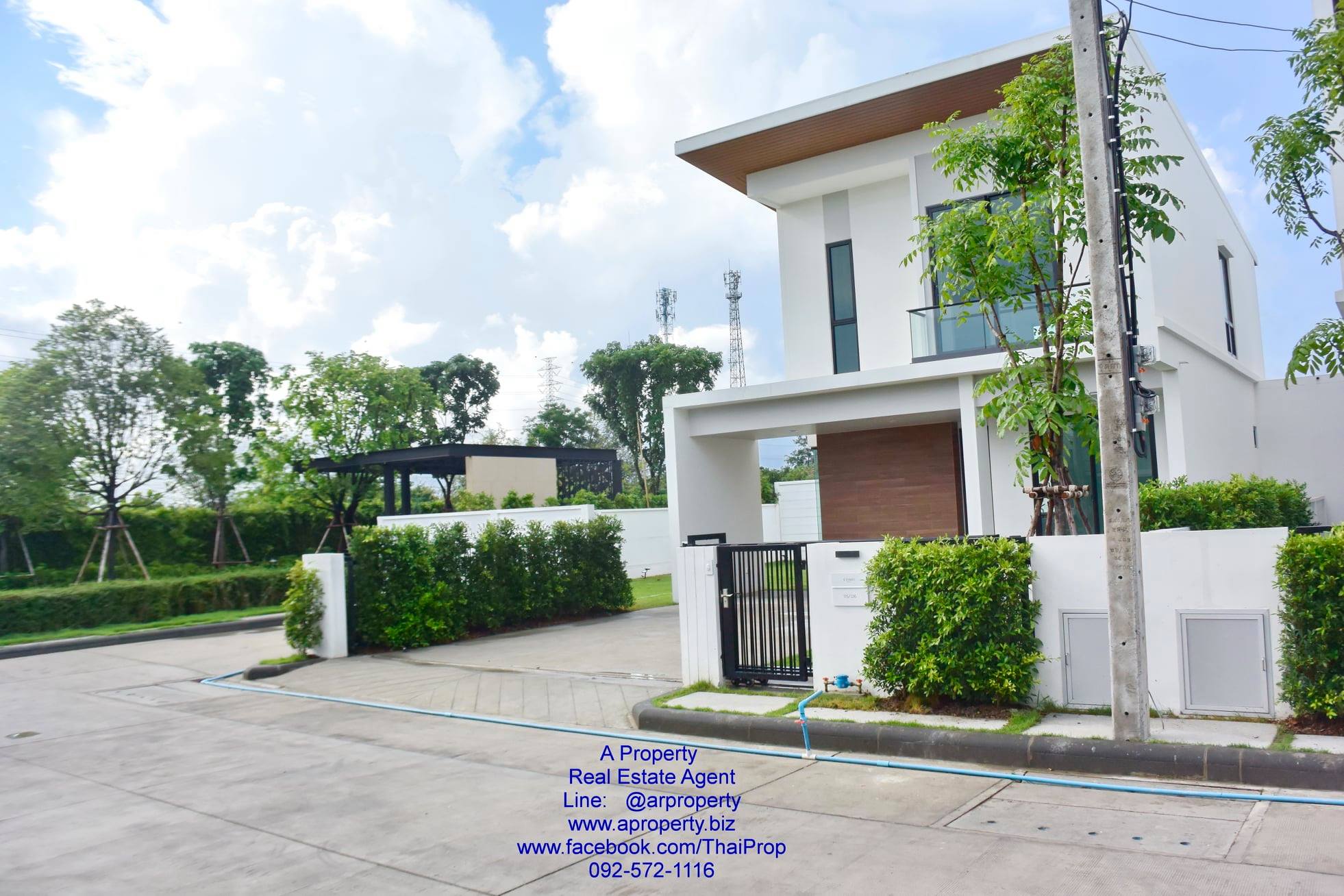 ขาย บ้านแฝดหลังมุม COMO Bianca - Bangna