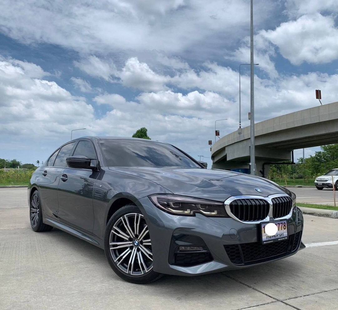 BMW 320d M sport Topสุด ดีเซล ปี 2021 แท้ จด 22 สีเทาเข้ม