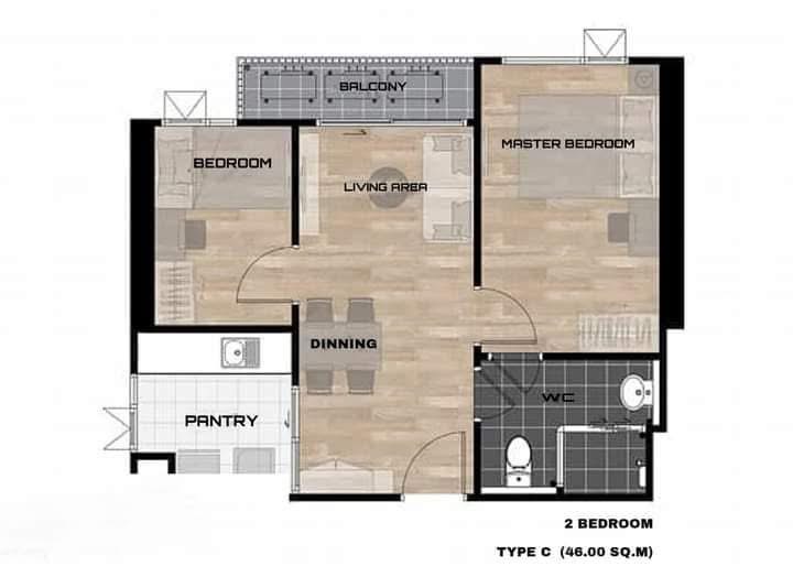 ให้เช่า Aspire สาธร-ตากสิน ทิมเบอร์โซน 2นอน ห้องมุม