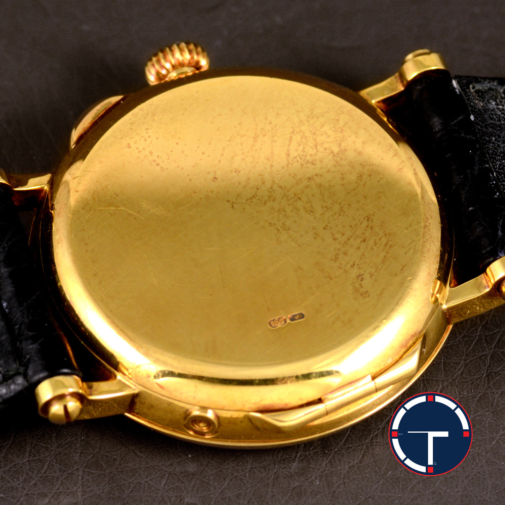 Patek Philippe Power Reserve Moon Complications Ref.5015j หน้ากระเบื้อง ตัวเรือนทอง18k หลังเปลือย ฝาหลังเปิดได้ สายหนังแท้ หัวเข็มขัดแท้ Automatic ขนาด 35 mm