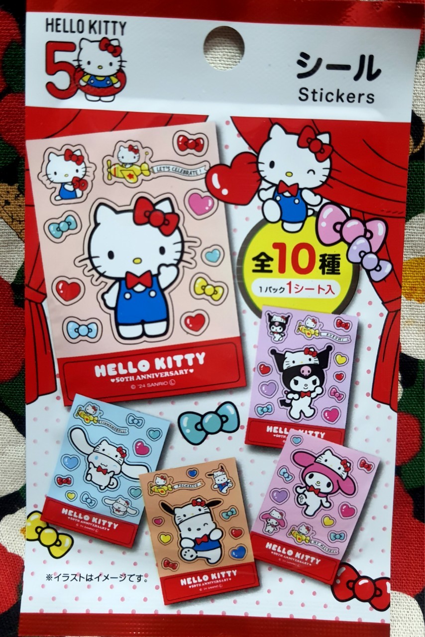 Sticker สติ๊กเกอร์ Sanrio Characters รวมตัวละครซานริโอ้ แบบ สุ่ม แบบ จุ่ม SANRIO ซานริโอ้ ของแท้จากญี่ปุ่น มี 5 แบบให้สะสม Size : 70 x 100 mm