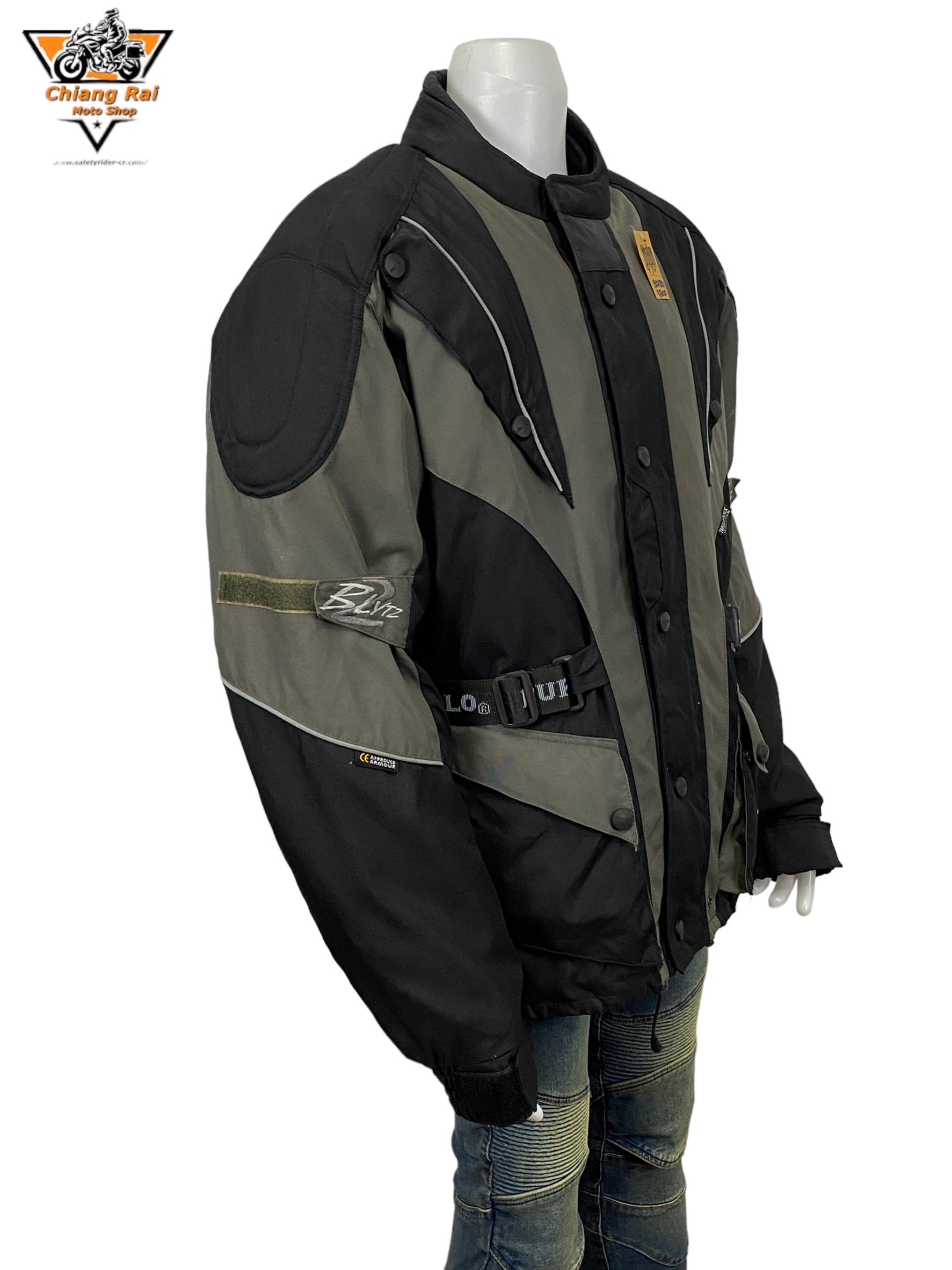 เสื้อขี่มอเตอร์ไซด์( มือสอง) RCTA 490: อก 50" ยาว 30" (XL) **BUFFALO**