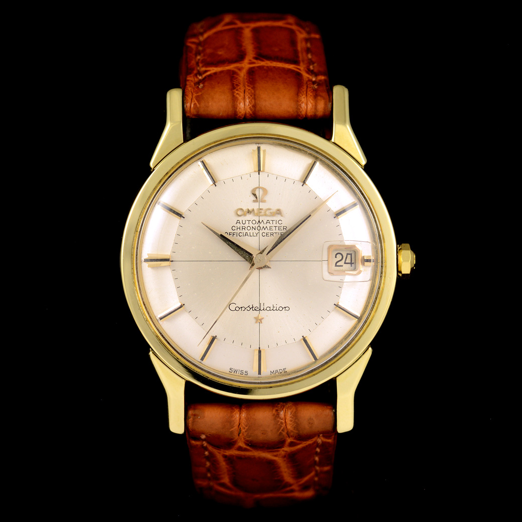 **HOLD** Omega Constellation Pia Pan Dial หน้าปัด12เหลี่ยม CrossHair ตัวเรือนทองหุ้ม ขาสิงห์ นาฬิกาปี1966 Automatic ขนาด 35 mm