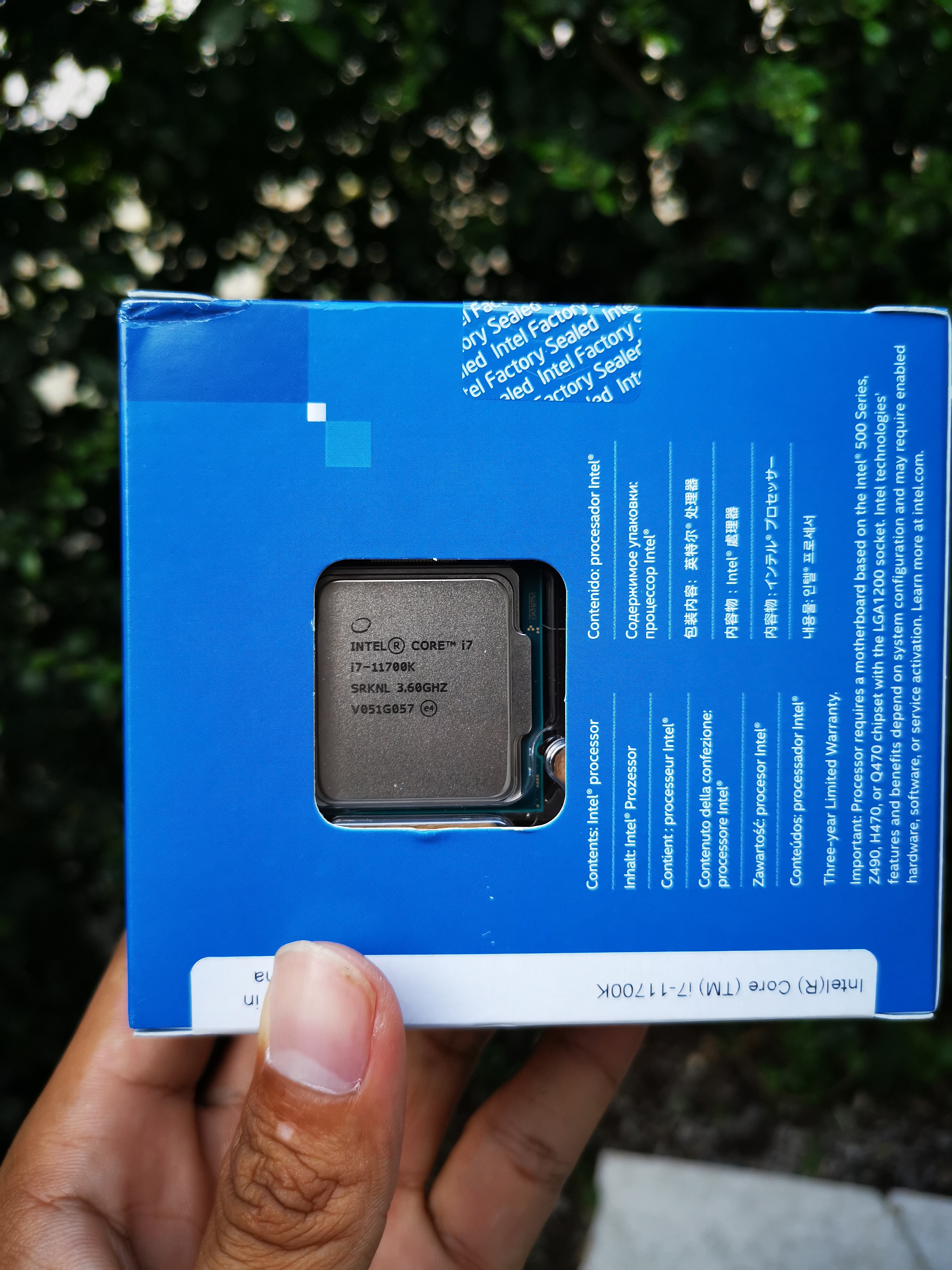 CPU i7 11700K