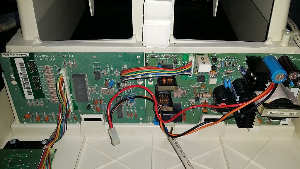 ซ่อมเครื่องฟอกอากาศ ยี่ห้อ AMWAY รุ่น E-2526 อาการเปิดไม่ติด