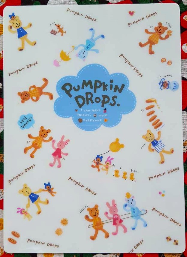 แผ่นรองโต๊ะ แผ่นรองเขียน PUMPKIN DROPS San-X ของแท้จากญี่ปุ่น Size : 25 x 18 cm MADE IN JAPAN