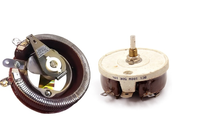 ตัวต้านทานปรับค่าได้ สีเขียว สีน้ำตาล ตัวใหญ่ วัตต์สูง