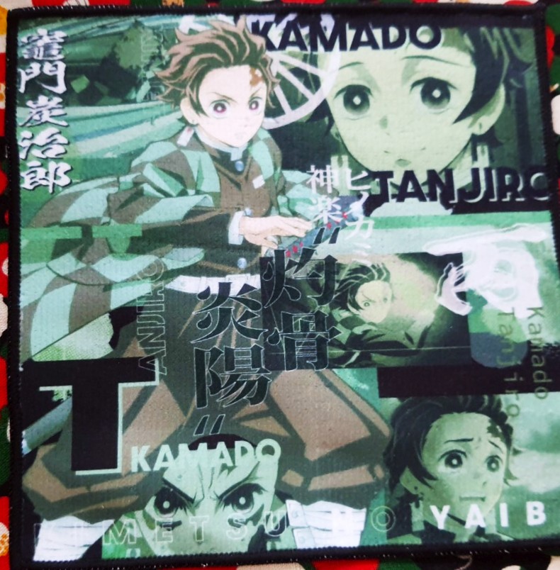 ผ้าเช็ดหน้า ดาบพิฆาตอสูร Kimetsu No Yaiba TANJIRO ทันจิโร่ น่ารักมากค่ะ ของแท้จากญี่ปุ่น Size : 20 x 20 cm