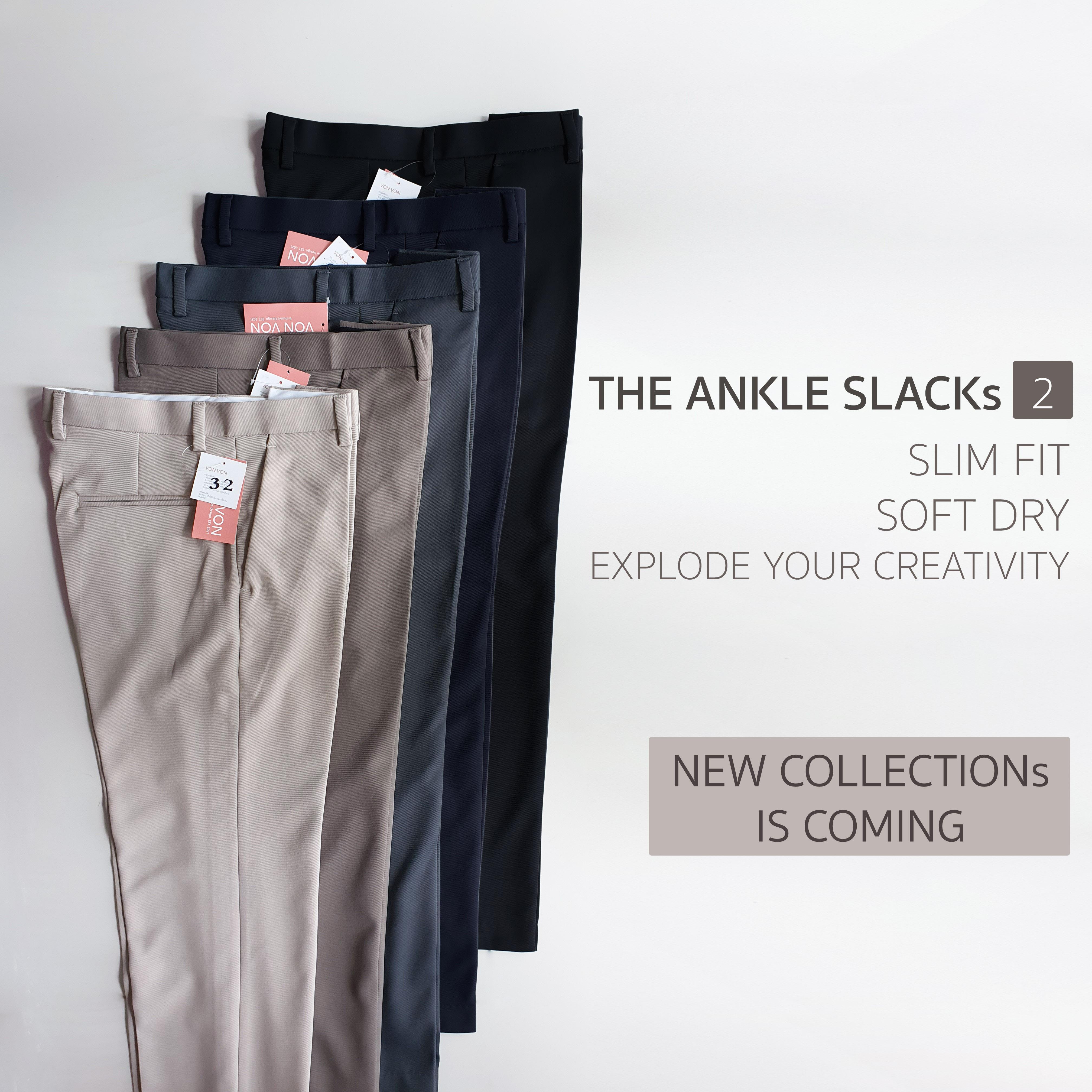 [VON VON] THE ANKLE SLACKs 2 Slim Fit ทรงกระบอกเล็ก