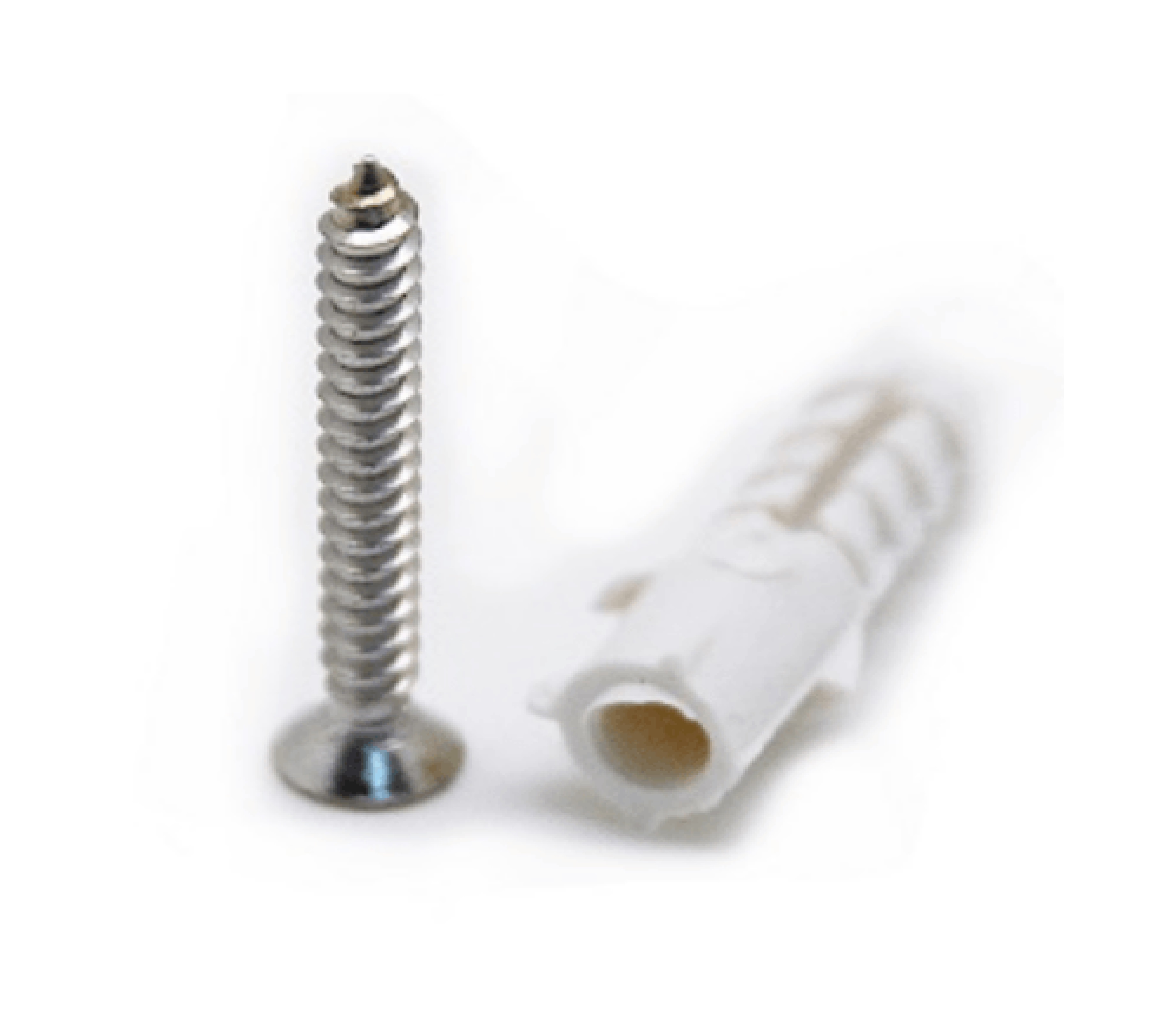 พุคพลาสติก เบอร์ 8 พร้อมสกรู รุ่น EN-007-CL (50ชิ้น/แพ็ค) FIX-XY