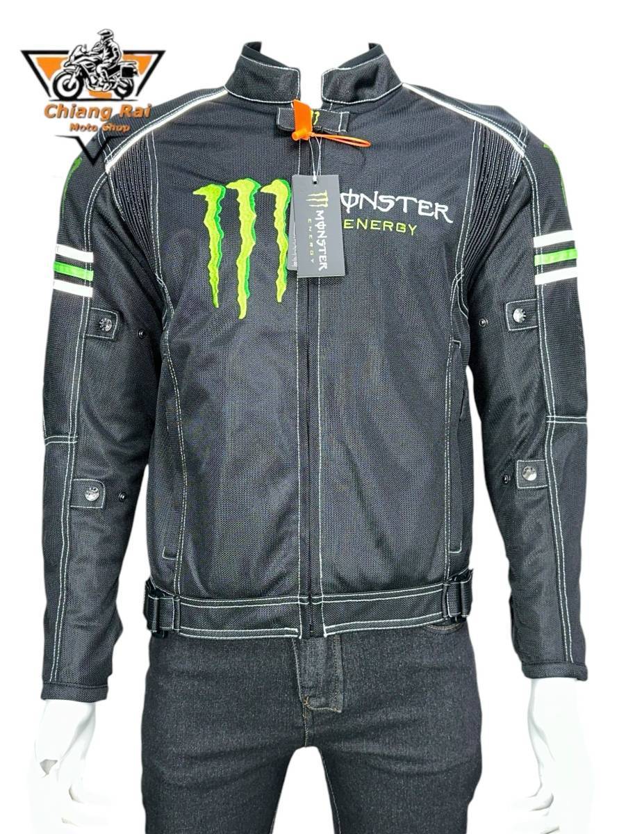 เสื้อขี่มอเตอร์ไซด์แบบ Air Flow (ดำ-เขียว) เบอร์ XL : อก 44" ยาว 26" (Air Flow)