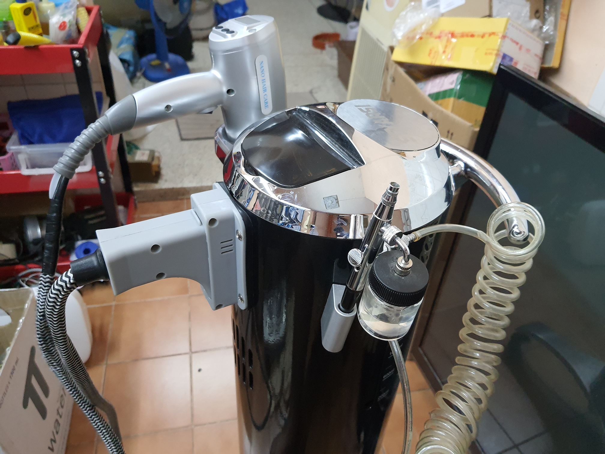 ซ่อมเครื่องพ่นสปานาโน ยี่ห้อ SEYARSI อาการไม่พ่นไอน้ำ