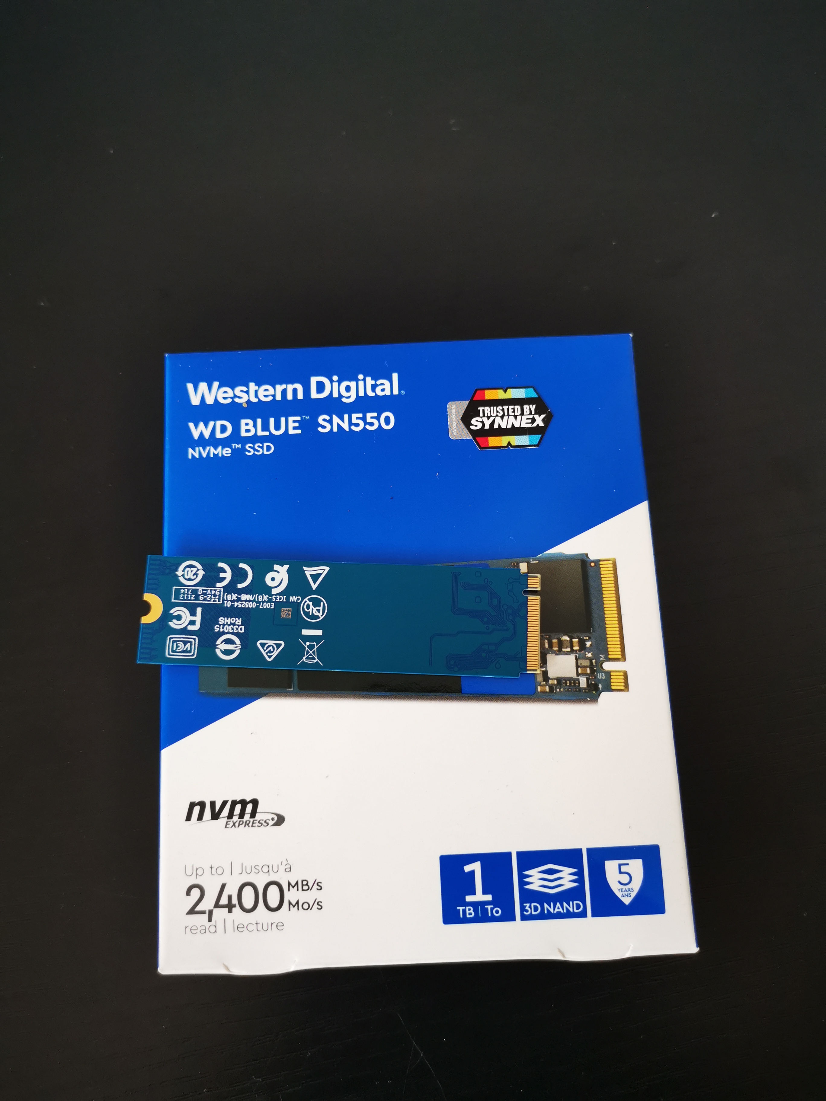 SSD M.2 PCIe/NVMe WD BLUE SN550 1 TB